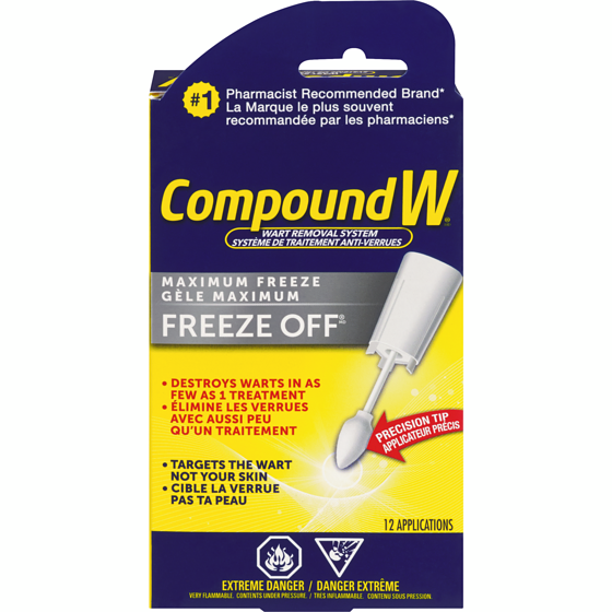 Compound W Freeze off système de traitement anti-verrues 12 ea, 3,29 $/1ch