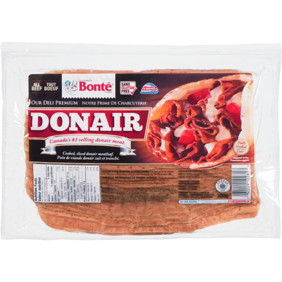 Bonte Donair Sliced Donair Meat 300 g, $2.00/100g
