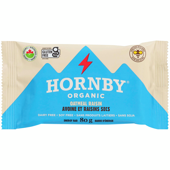 Hornby Bars Oatmeal Raisin     80 g, $5.36/100g