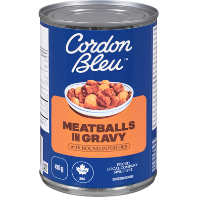 Cordon Bleu Meatballs in Gravy with Round Potatoes 410 g, $0.73/100g
