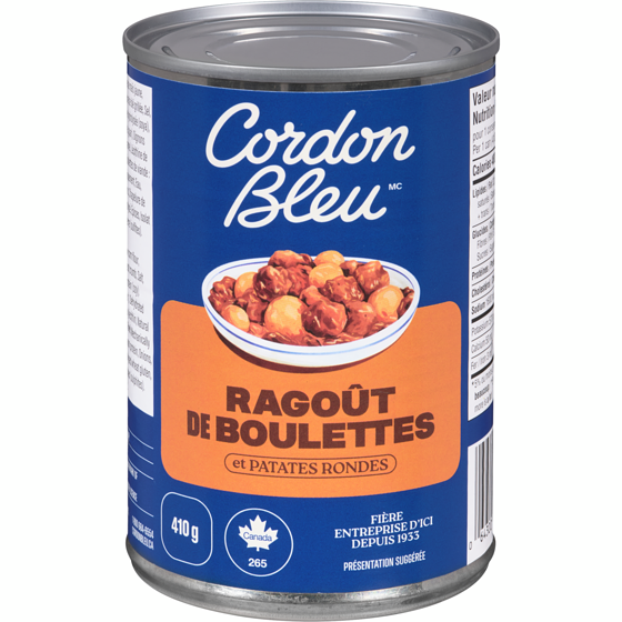 Cordon Bleu CORDON BL RAGOUT BOULETTES PAT 410 g, 0,73 $/100g