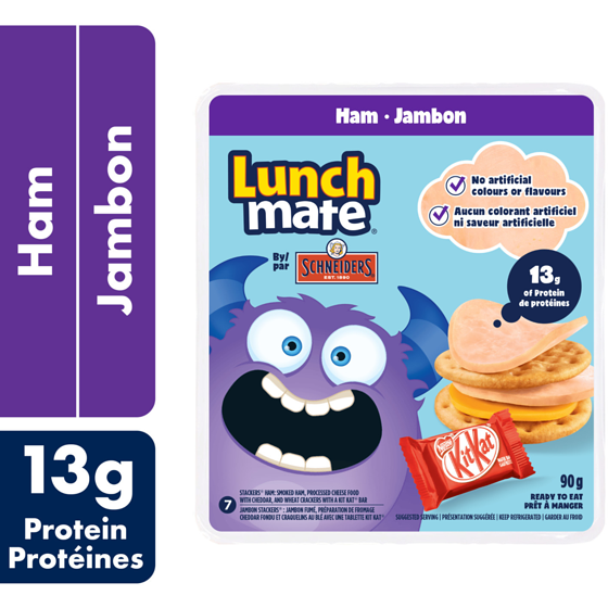 Schneiders Trousse-collation au jambon 90 g, 2,22 $/100g