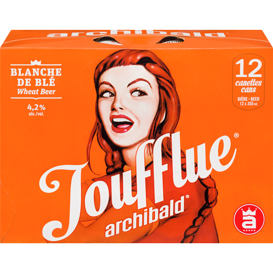 Archibald Joufflue bière blanche de style belge (Pièce d’identité requise au moment du ramassage) 12x355.0 ml, 0,54 $/100ml