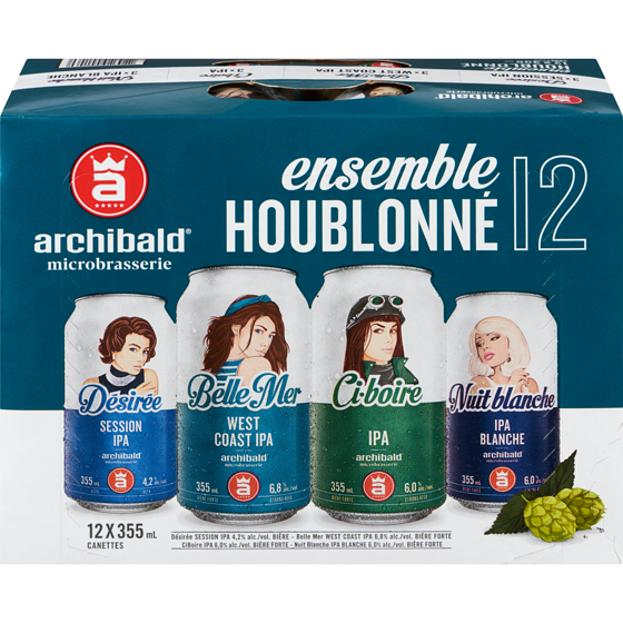 Archibald Archibald Mix Houblon 12X355 (Pièce d’identité requise au moment du ramassage) 12x355.0 ml, 0,56 $/100ml