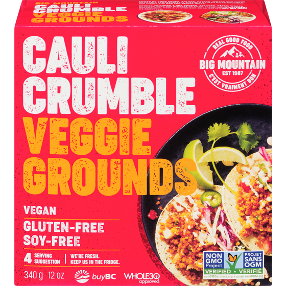 Big Mountain Caulicrumble Veg Grounds 340 g, $2.35/100g