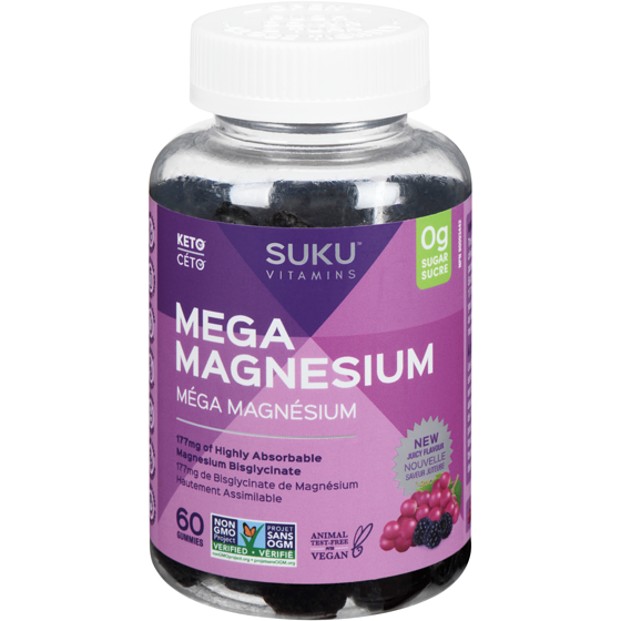 SUKU SUKU MEGA MAGNESIUM GELIFIES 60 ea, 0,45 $/1ch