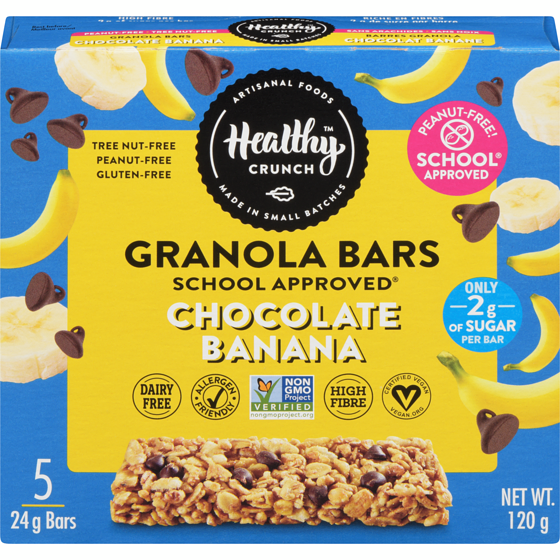 Healthy Crunch Granola Bars Chocolate Banana 24 g, $24.96/100g