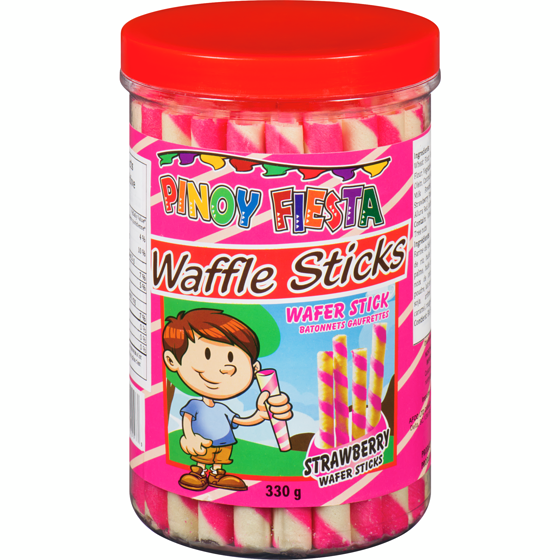 Pinoy Fiesta Strawberry Wafer Stick 350 g, $1.08/100g