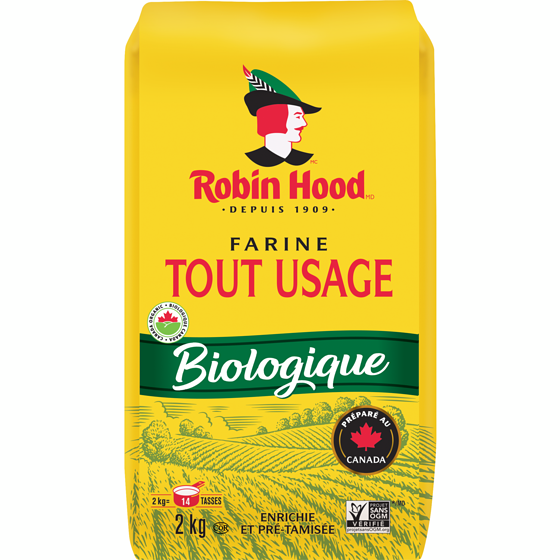 Robin Hood Farine Tout Usage Biologique 2 kg, 0,67 $/100g
