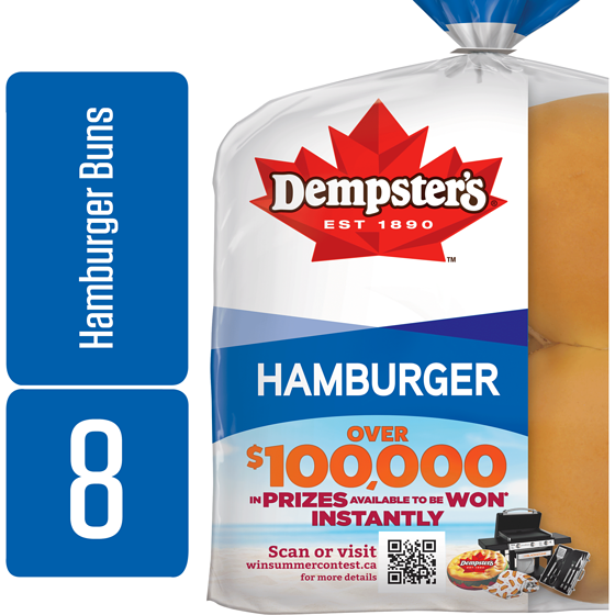 Dempster Original Hamburger Buns 400 g, $1.12/100g