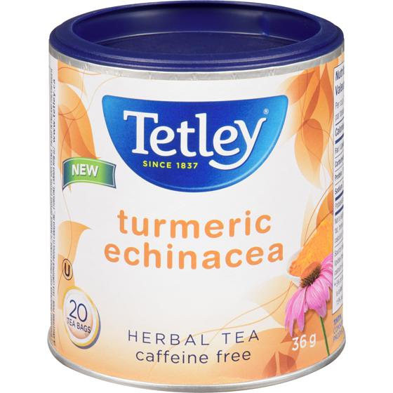 Tetley Turmeric Echinacea Herbal Tea 20 ea, $0.22/1ea