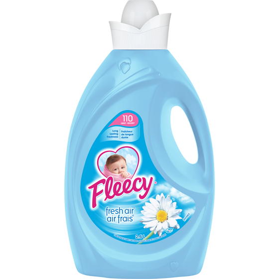 Fleecy Liquid Fabric Softener, Fresh Air 2.6 l, $0.46/100ml