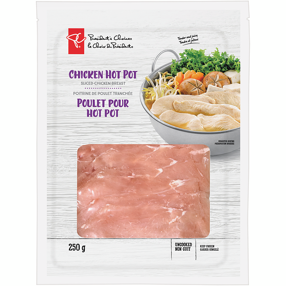 Poulet pour pot-au-feu Poitrine de poulet tranchée PC