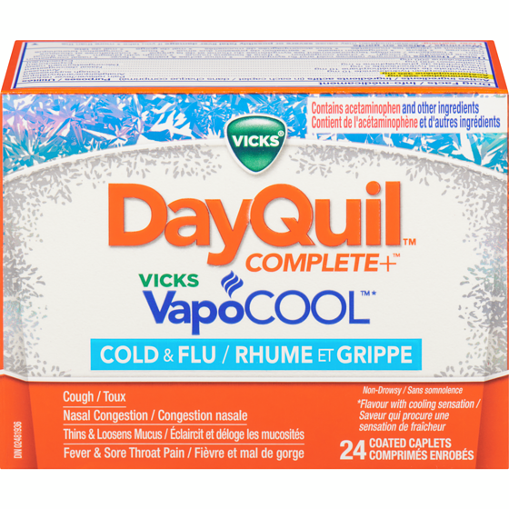 Vicks Dayquil Complete Vcool Cap 24 ea, $0.73/1ea
