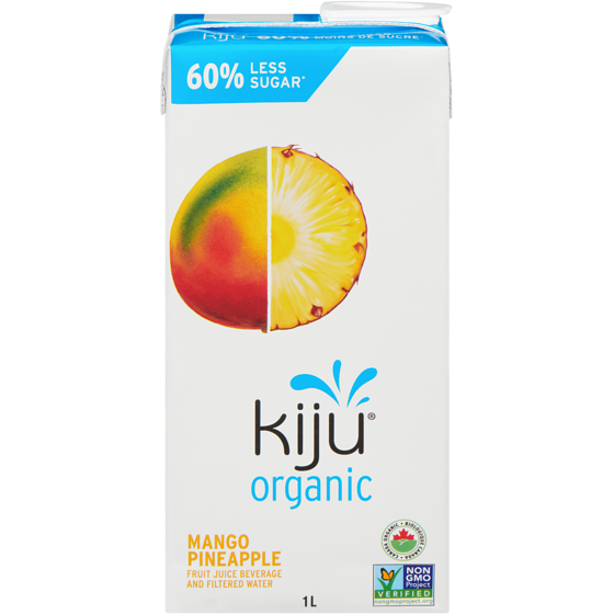 Kiju Organic Mango Pineapple Fruit Juice Blend 1 l, $0.48/100ml
