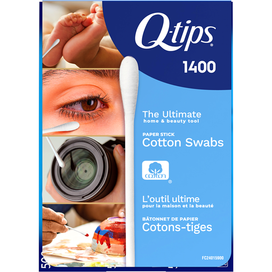 Q-tips Cotons-tiges multi usage Q-tips Coton Doux l'ultime produit de beauté maison 1400 pièces 1400 ea, 0,01 $/1ch