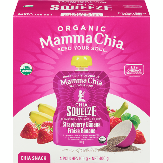 Mamma Chia Strawberry Banana Organic Chia Snack 396 g, $2.52/100g