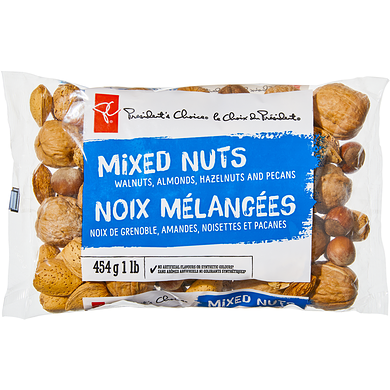 President's Choice Mixed Nuts 0.454 kg, $1.76/100g
