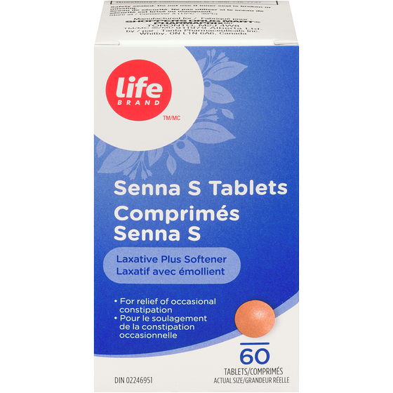 Life Brand Senna S Tablets 60 ea, $0.20/1ea