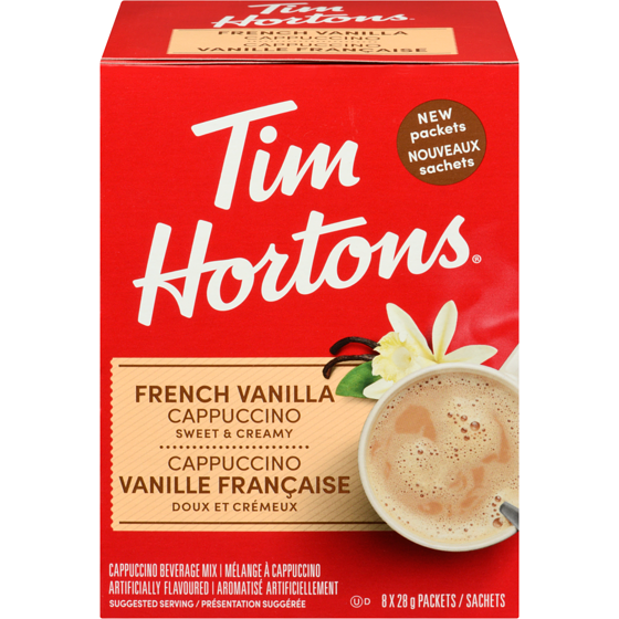 Tim Hortons French Vanilla Capp Sachet 8 ea, $1.00/1ea