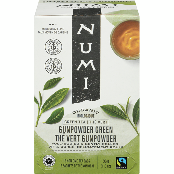 Numi Organic Tea, Gunpowder Green 18 ea, $0.53/1ea