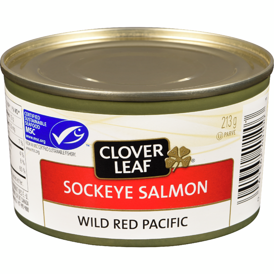 Clover Leaf Sockeye Salmon      213 g, $3.19/100g