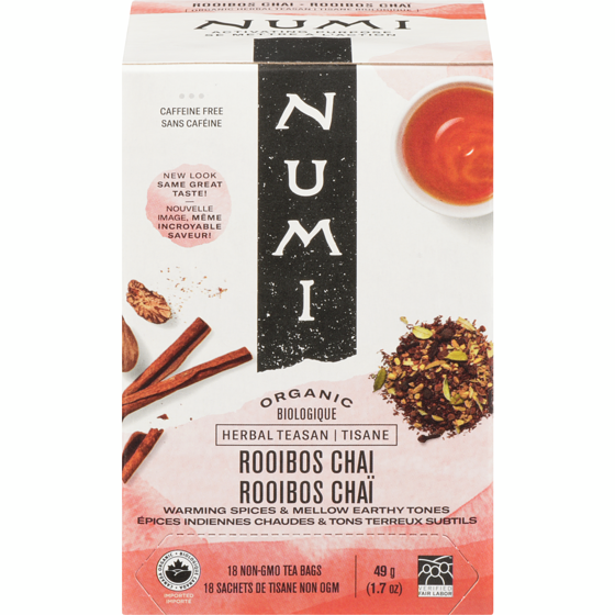 Numi Organic Rooibos Chai Tea 18 ea, $0.53/1ea