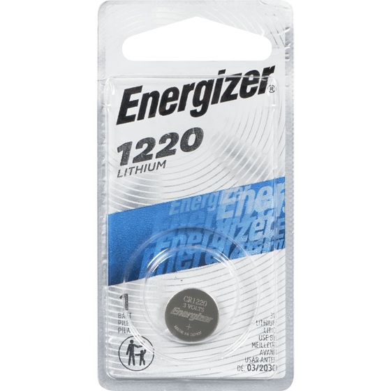 Energizer Pile 1220 lithium 1 ea, 6,99 $/1ch