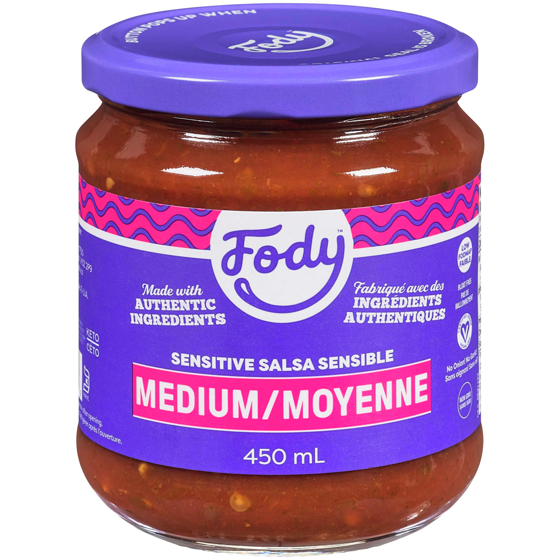 Fody Medium Salsa 454 g, $1.87/100g