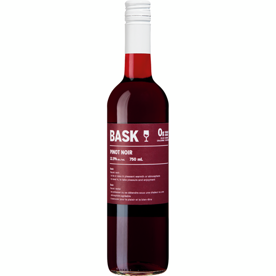 BASK Pinot noir (Pièce d’identité requise au moment du ramassage) 750 ml, 1,92 $/100ml