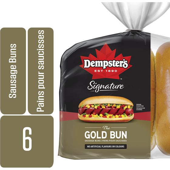 Dempster Signature The Gold Sausage Buns 426 g, $1.01/100g