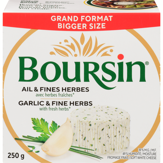 Boursin Garlic & Herbs 250 g, $4.32/100g