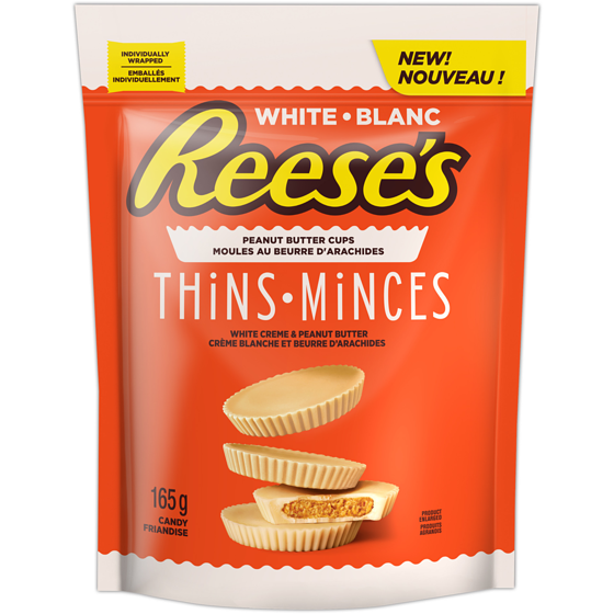 Reese's Peanut Butter Cups White Creme 165 g, $4.24/100g