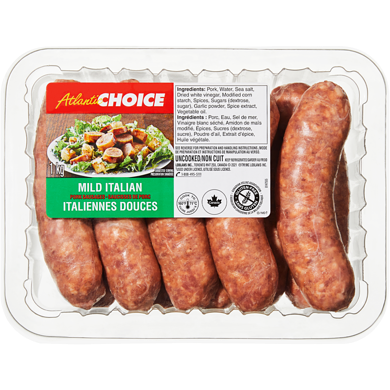 Atlantic Choice Mild Italian Pork Sausages 1 kg, $1.45/100g