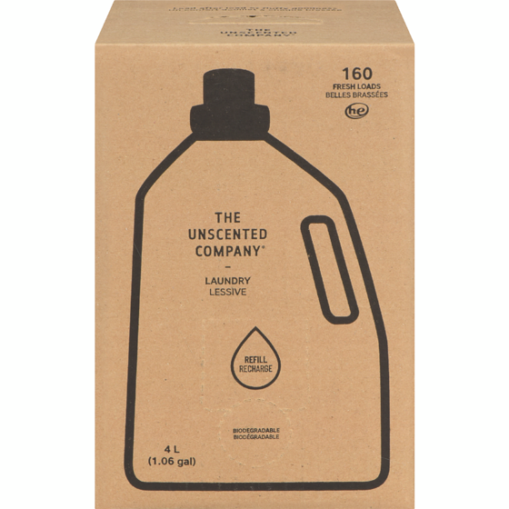 The Unscented Company Laundry Refill Box 4 l, $0.82/100ml