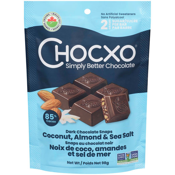 ChocXO Almond Chocolate Seasalt 98 g, $7.14/100g