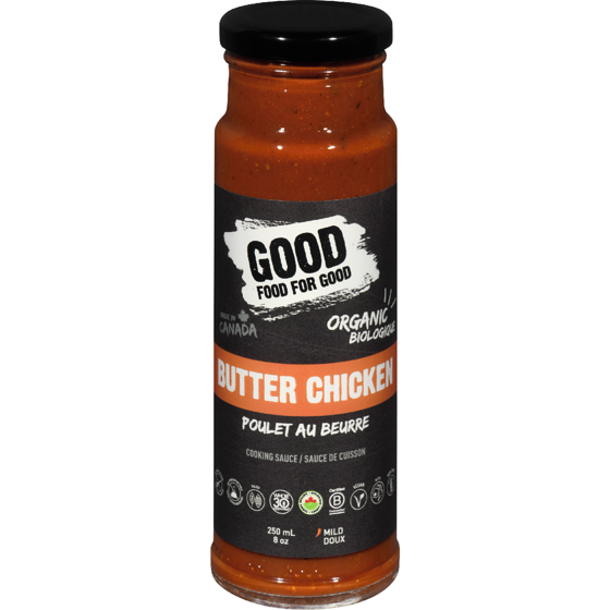 Good Food for Good Good Food For Good Butter Chicken Sauce Organic 250 ml, $3.80/100ml