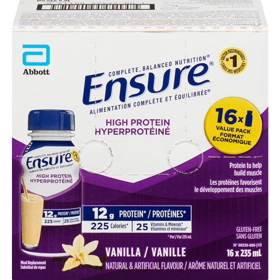 Ensure High Protein Meal Replacement Vanilla Value Pack 16x235.0 ml, $0.98/100ml