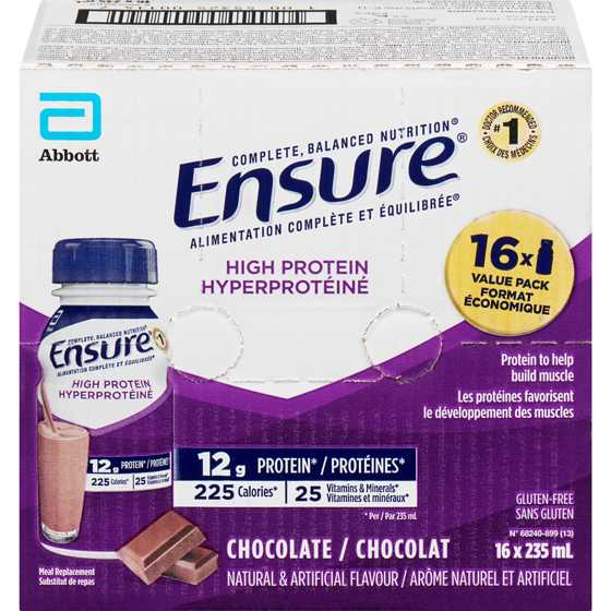 Ensure High Protein Meal Replacement Chocolate Value Pack 16x235.0 ml, $0.98/100ml