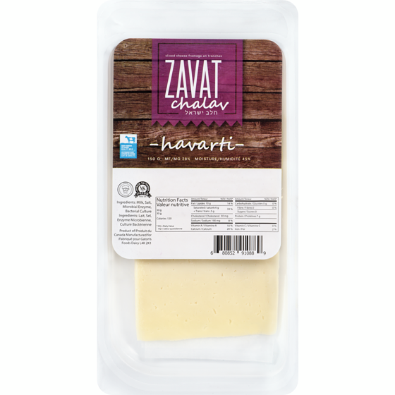 Zavat Chalav Kosher Cheese Slices 150 g, $5.99/100g