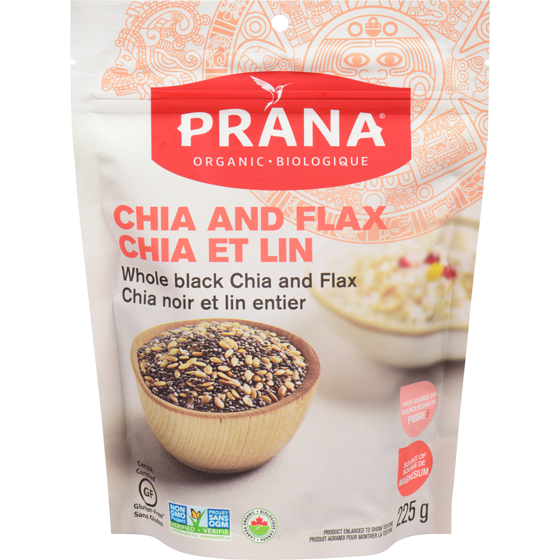 Prana Whole Black Chia and Flax  225 g, $2.67/100g
