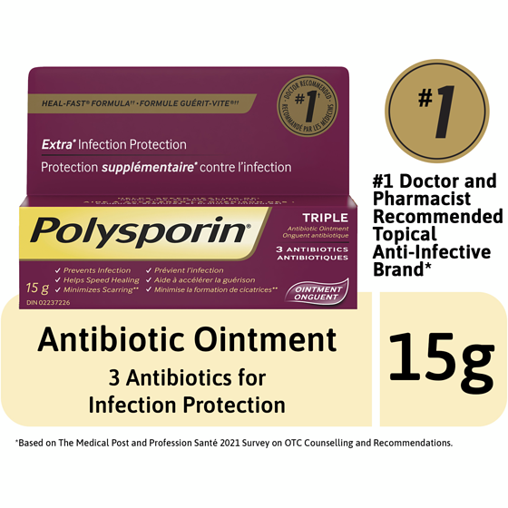 Polysporin Triple Antibiotic Ointment 15 g, $76.60/100g