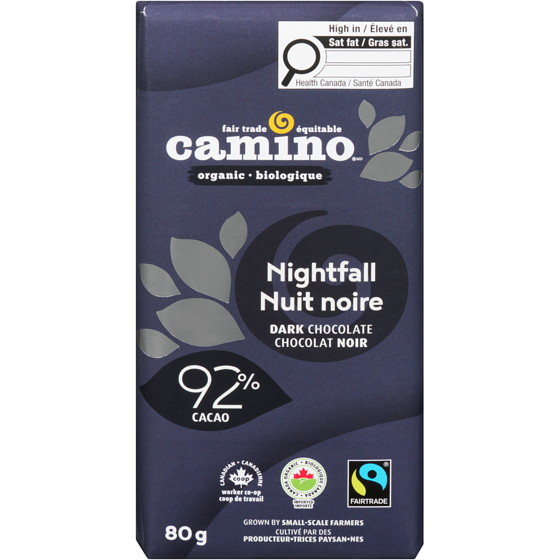 Camino Organic Nightfall Dark 80 g, $9.36/100g