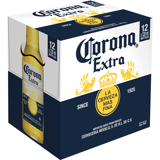 Corona Beer (ID required at pick-up) 12x330.0 ml, $0.89/100ml