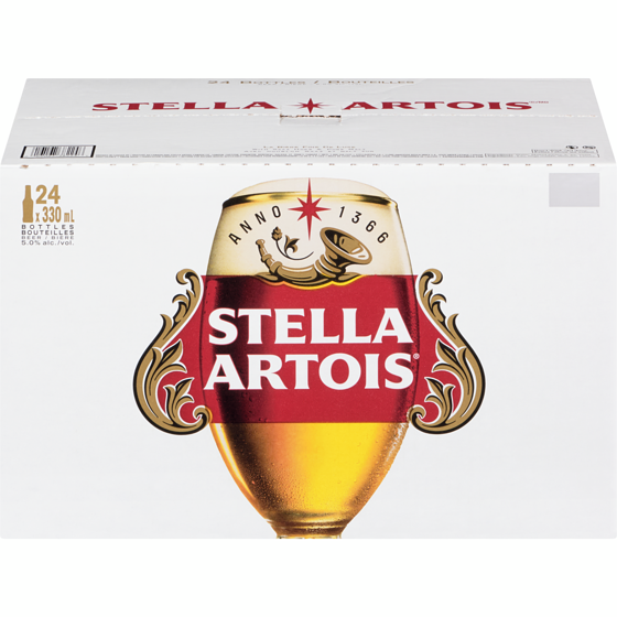 Stella Stella Artois 24X330 (Pièce d’identité requise au moment du ramassage) 24x330.0 ml, 0,40 $/100ml