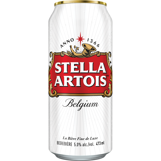 Stella Beer (ID required at pick-up) 473 ml, $0.88/100ml