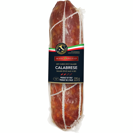 Marcangelo Calabrese Dry Cured Spicy Salami 225 g, $4.88/100g