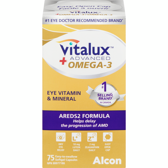 Vitalux Advanced Adv+Omega 3 Caps 75 75 ea, $0.36/1ea