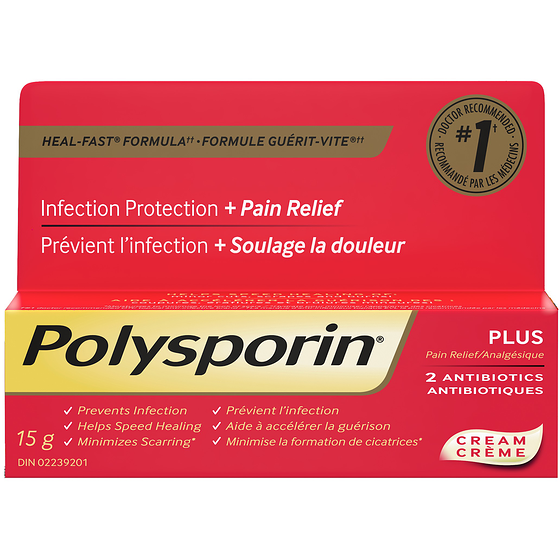 Polysporin POLYSPORIN PLUS 15 G 15 g, 86,60 $/100g