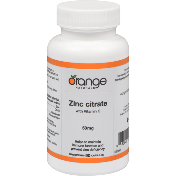 Orange Naturals Zinc Citrate 50Mg 90 ea, $0.16/1ea